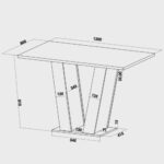 Conjunto Sala de Jantar Mesa Medelin com 4 Cadeiras Venus Viero - Imagem 3