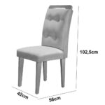 Recamier Baú Casal Com Pés De Madeira Retro 150Cm Marrom - Imagem 4