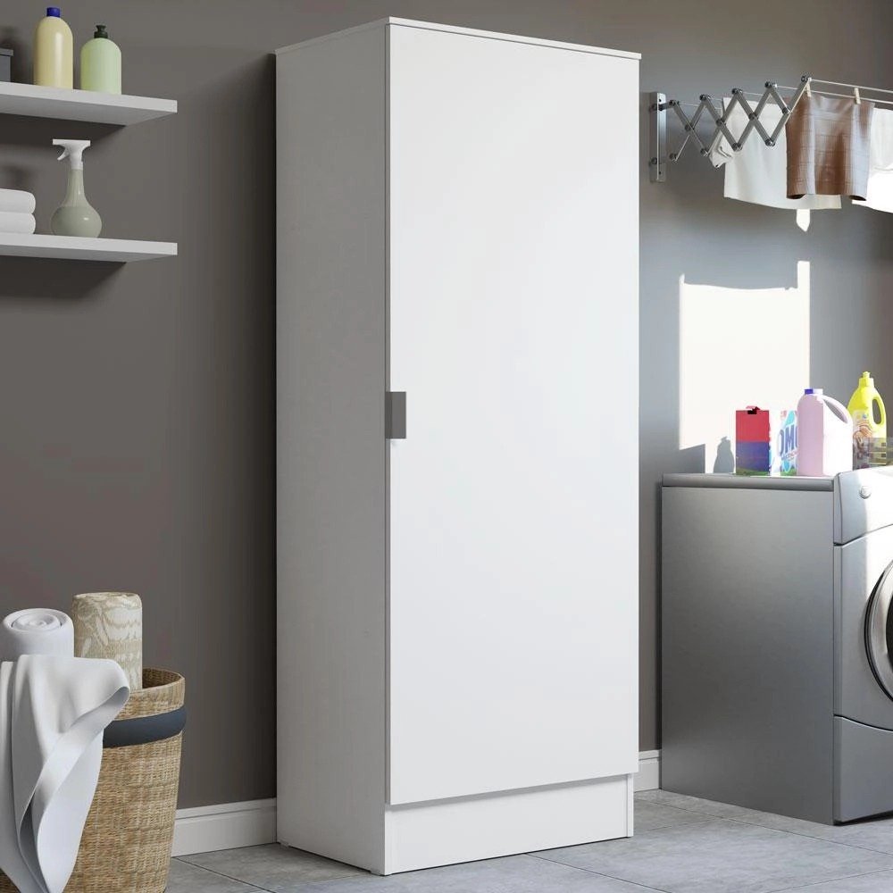 Sapateira-Armario-Multiuso-Madesa-Isis-1-Porta-Branco.jpeg Sapateira Armário Multiúso Madesa Isis 1 Porta – Branco - Imagem 1