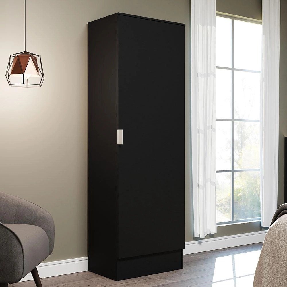 Sapateira-Armario-Multiuso-Madesa-Isis-1-Porta-Preto.jpeg Sapateira Armário Multiúso Madesa Isis 1 Porta – Preto - Imagem 1