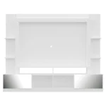 Rack com Painel Tv 65 Portas com Espelho Oslo Branco - Imagem 5