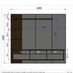 Painel para TV Até 60 Polegadas Trend 3 Portas Branco/Carrara - Imagem 3