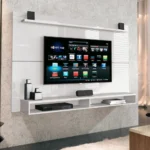 Painel Para TV Até 65 Polegadas Com Prateleira 1,80m Max Branco - Imagem 5