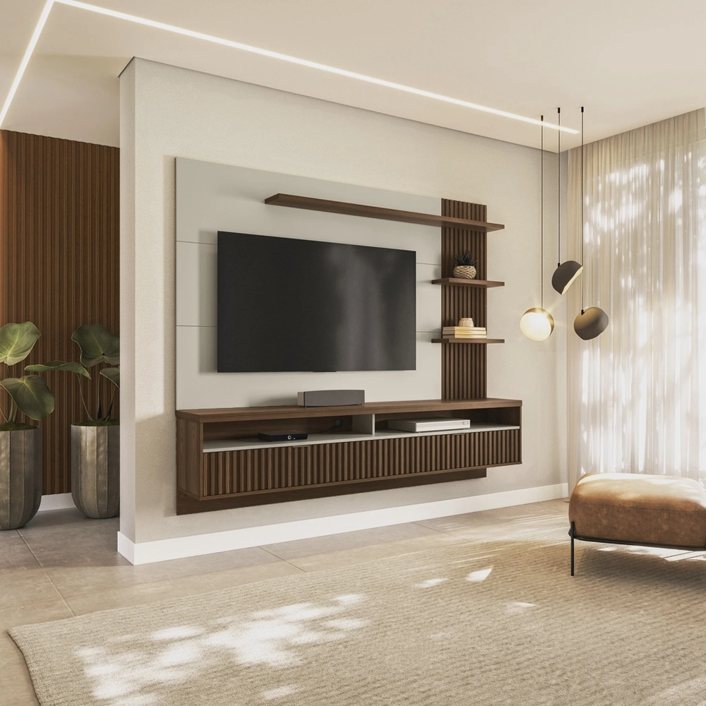 5930600854_2-25.webp Painel para TV até 65 Polegadas Ripado Araruna - Imagem 1