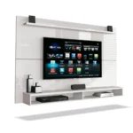 Painel Para TV Até 65 Polegadas Com Prateleira 1,80m Max Branco