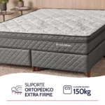 Colchão Casal Espuma D45 Extra Firme Ortopédico Antialérgico Certificado 138x188x24cm – bf Colchões - Imagem 5