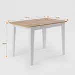 Conjunto Sala de Jantar Mesa Nicoli Retangular 110x68cm com 4 Cadeiras Delta - Imagem 5