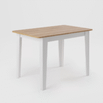 Conjunto Sala de Jantar Mesa Nicoli Retangular 110x68cm com 4 Cadeiras Delta - Imagem 2