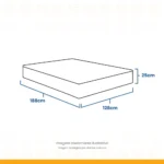 Colchão de Viúva Molas Ensacadas Ortobom Airtech 128x188x25cm - Imagem 3