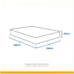 Colchão de Casal Molas Ensacadas Ortobom Airtech 138x188x25cm – Suporta até 120Kg Por Pessoa - Imagem 3
