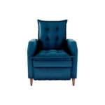 Poltrona Papai Reclinável Sala mx 65 Yaris Veludo Petróleo Matrix Original - Imagem 3