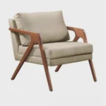 Kit 2 Poltronas Decorativa Braço de Madeira Mona - Imagem 3