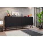 Aparador Buffet Guatemala Preto Casa Moderna - Imagem 2