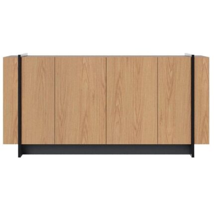 Aparador para Sala Buffet Copacabana Freijó Preto Acetinado – Colibri