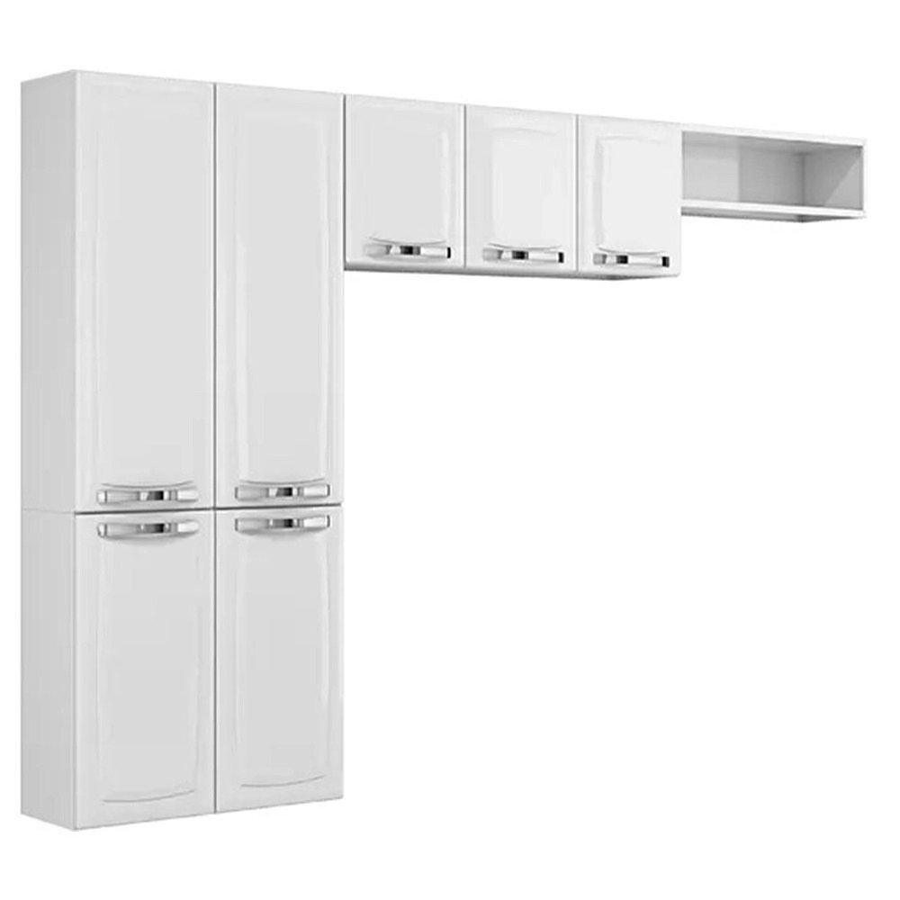 Armario-De-Cozinha-Aco-Itatiaia-3-Pecas-Kit-Rose-Branco.jpeg Armário De Cozinha Aço Itatiaia 3 Peças Kit Rose Branco - Imagem 1