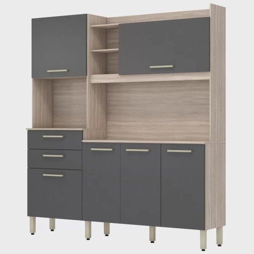 Armario-de-Cozinha-6-Portas-2-Gavetas-Select-Demobile-1.jpeg Armário de Cozinha 6 Portas 2 Gavetas Select Demobile - Imagem 1