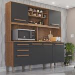 Armário para Cozinha 6 Portas 2 Gavetas Luna Plus - Imagem 2