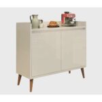 Buffet Aparador Retrô Clássico 2 Portas Off White – MoveisAqui