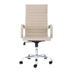 Cadeira Escritório Stripes Presidente Pu Nude Base Giratória - Imagem 2
