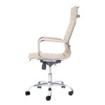 Cadeira Escritório Stripes Presidente Pu Nude Base Giratória - Imagem 4