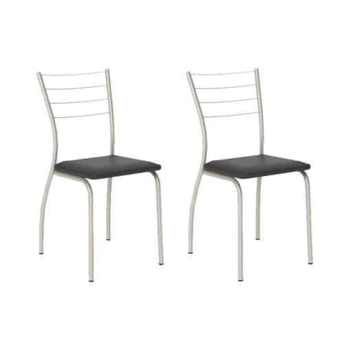 Cadeira-Sala-de-Jantar-1700-Kit-Aco-2-Uni-Prata-Assento-Courano-Preto-Carraro-1-1.jpeg Cadeira Sala de Jantar 1700 Kit Aço 2 Uni Prata – Assento Courano Preto – Carraro - Imagem 1
