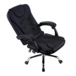 Cadeira de Escritório Presidente Base Cromada com Rodinha Fortt Sevilha Preta – CPF04-P - Imagem 2