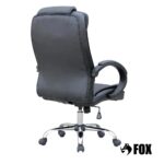 Cadeira de Escritório Presidente Base Cromada com Rodinha Fox Racer Preta – UT-C300 - Imagem 4
