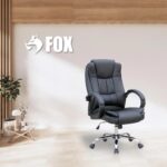 Cadeira de Escritório Presidente Base Cromada com Rodinha Fox Racer Preta – UT-C300 - Imagem 5