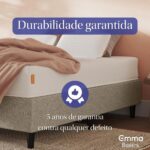 Colchão Queen de espuma D28 Emma Basics 17cm – Ortopédico e Hipoalergênico com 5 anos de garantia - Imagem 5