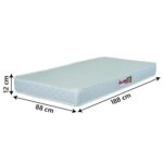 Colchão Solteiro Espuma D20 Malibu 88x188x12cm Branco Hellen - Imagem 2