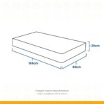 Colchão Solteiro Molas Bonnel Absolut 88x188x20cm Bege Gazin – Suporta até 110kg por pessoa - Imagem 3