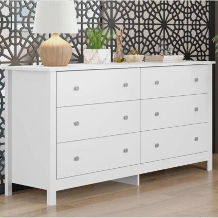 Cômoda Ditália 6 Gavetas DM-221 Branco