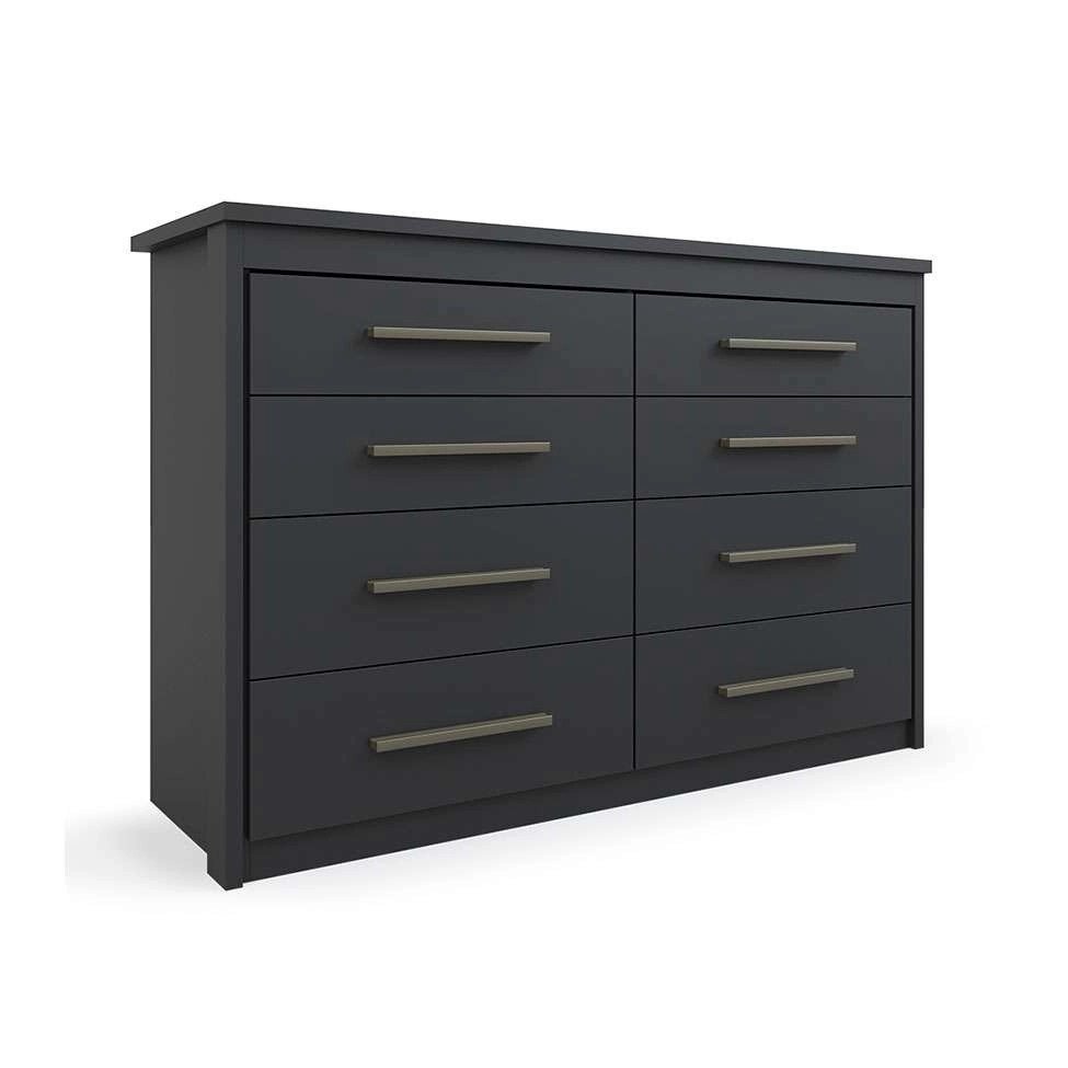 Comoda-Elegance-8-gv-Preta.jpeg Cômoda Elegance 8 gv Preta - Imagem 1