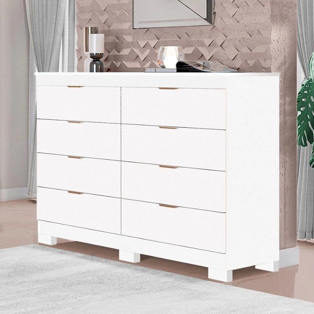 Comoda-Isadora-Com-8-Gavetas-Em-Mdf-Premium-E-Kit-De-Pes-Tuboarte-Branco.jpeg Cômoda Isadora Com 8 Gavetas Em Mdf Premium E Kit De Pés Tuboarte Branco - Imagem 1