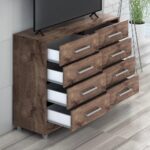 Comoda Raissa 8 Gav Chocolate - Imagem 3