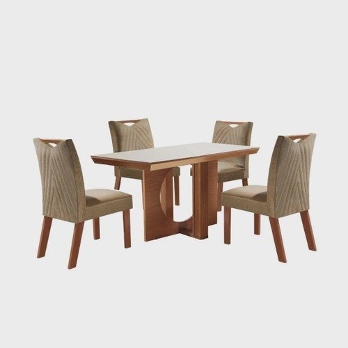 Conjunto-Sala-De-Jantar-Mesa-Frisa-E-4-Cadeiras-Esparta-1.jpeg Conjunto Sala De Jantar Mesa Frisa E 4 Cadeiras Esparta - Imagem 1