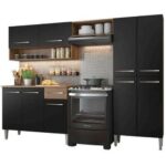 Cozinha Compacta Madesa Emilly Pop Com Armário e Balcão