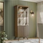 Cristaleira Vicenza Imbuia – New Ceval - Imagem 2