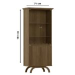 Cristaleira Vicenza Imbuia – New Ceval - Imagem 3