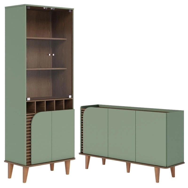 Cristaleira-e-Aparador-Buffet-Para-Sala-Jurere-Hortela-Amendoa-–-Colibri.jpeg Cristaleira e Aparador Buffet Para Sala Jurerê Hortelã Amêndoa – Colibri - Imagem 1