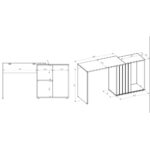 Escrivaninha De Estudos Caemmun Bisck 1,40 - Imagem 4