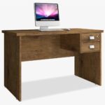 Escrivaninha J&A Móveis Thor 02 gavetas com chave 1.20 m – Jequitibá - Imagem 2