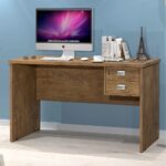 Escrivaninha J&A Móveis Thor 02 gavetas com chave 1.20 m – Jequitibá - Imagem 3