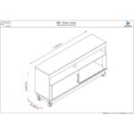 Estante Artur para TV de até 50 polegadas – naturale  off white – Madetec - Imagem 3