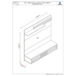 Estante Frizz Sublime para TV de até 55 polegadas – naturale  off white – Madetec - Imagem 3