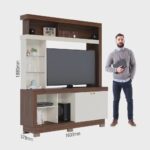 Estante Home para TV até 50 Polegadas 2 Portas Valença Móveis - Imagem 3