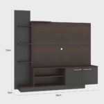 Estante Home para TV até 55 Polegadas com Nichos 2 Portas Havana - Imagem 2