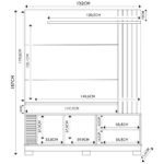 Estante Painel Para Tv 65 Pol Madrid C05 Off White Matte Freijó Mpozenato - Imagem 3