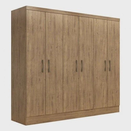 Guarda-Roupa-Casal-6-Portas-2-Gavetas-Paris-Espresso-Moveis-1.jpeg Guarda-Roupa Casal 6 Portas 2 Gavetas Paris Espresso Móveis - Imagem 1