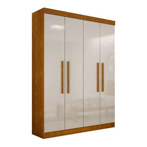 Guarda-Roupa-Solteiro-Malibu-4-pt-Imbuia-e-Off-White-1.jpeg Guarda-Roupa Solteiro Malibu 4 pt Imbuia e Off White - Imagem 1